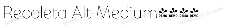 Recoleta Alt Medium字体转换